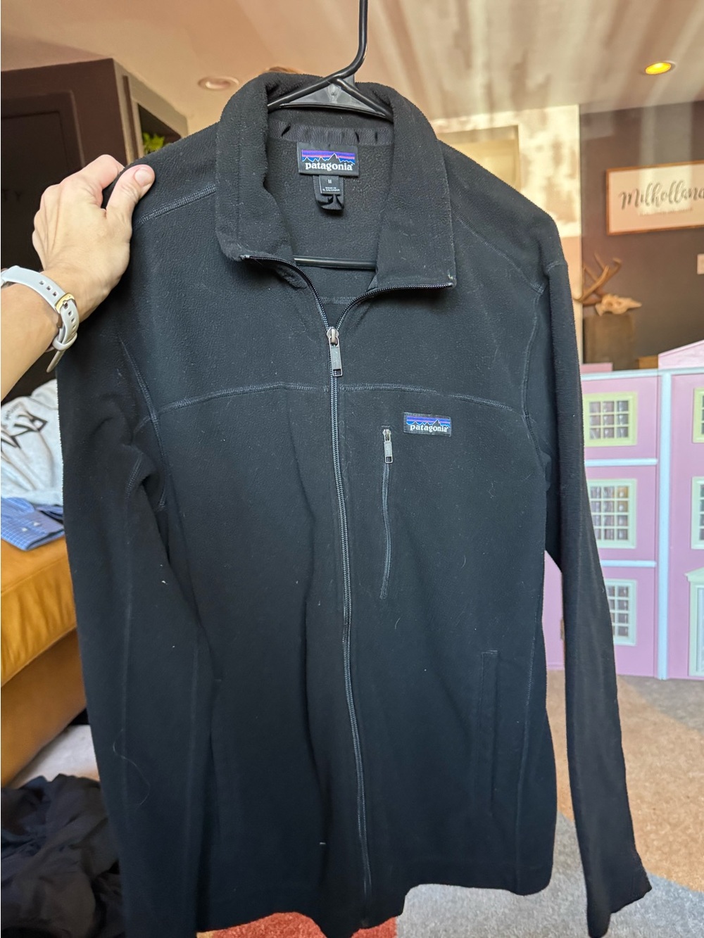 Patagonia Men’s Black Full-Zip Fleece Jacket